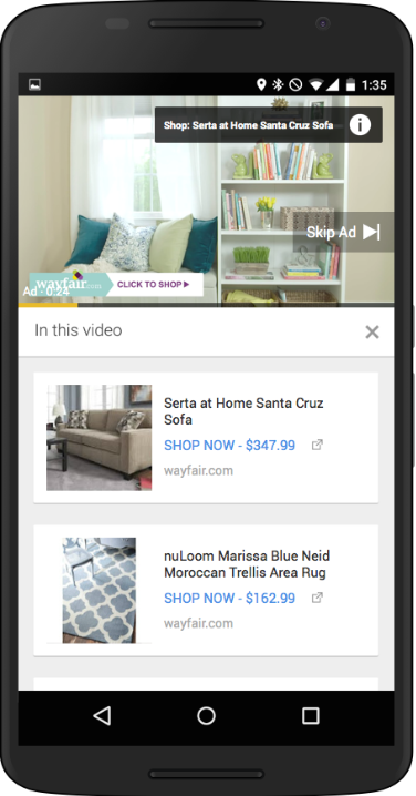 Trueview para google shopping