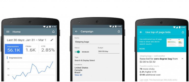 Novos Recursos do Aplicativo do Google Ads