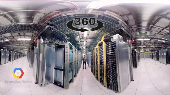 Tour virtual 360 graus data center google