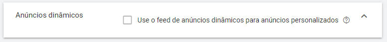anúncios dinâmicos