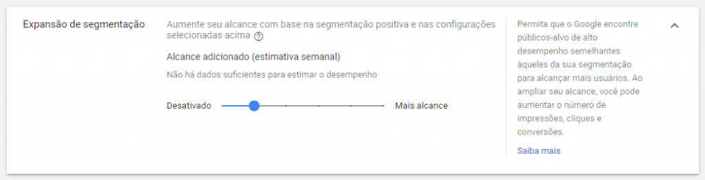 expansão segmentação rede de display