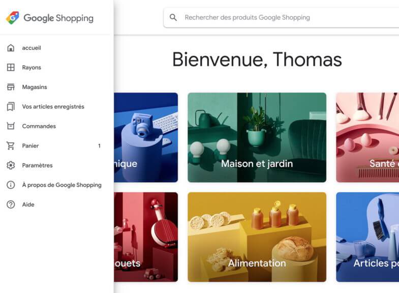 Nova aparência Google Shopping
