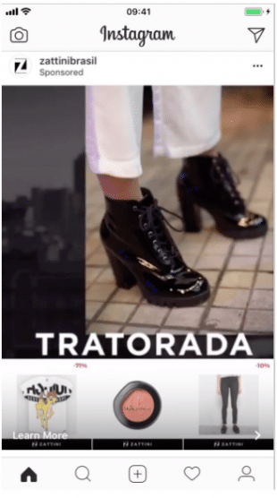 anúncios de coleção no instagram