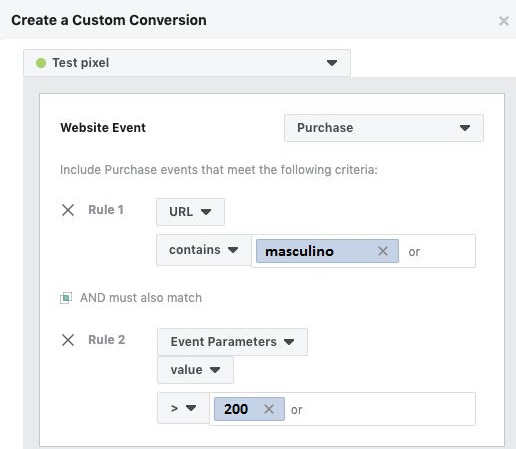 configurar eventos personalizados