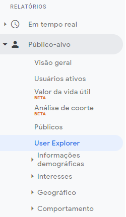 acessar User Explorer