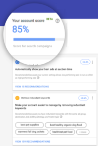 Pontuação de otimização se torna acessível via app do Google Ads.