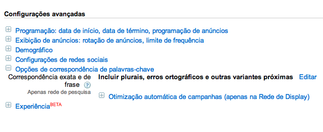 As correspondências de frase e exata passam a incluir erros ortográficos, plural e variantes próximas.