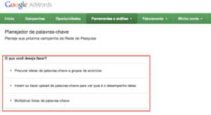 O Planejador de Palavras-chave é lançado oficialmente.
