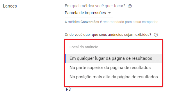 A família dos Lances Inteligentes ganha um novo membro: a Parcela de Impressões Desejada.