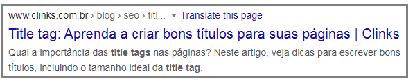 meta description exemplo