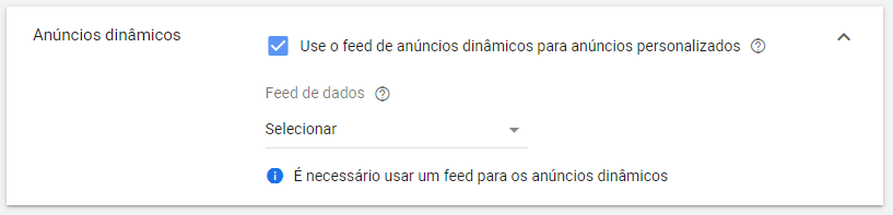 anúncios dinâmicos