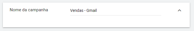 nome campanha do gmail