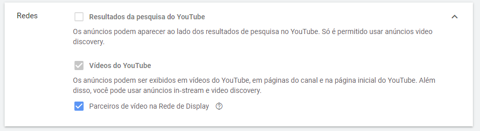 redes anúncios em vídeo