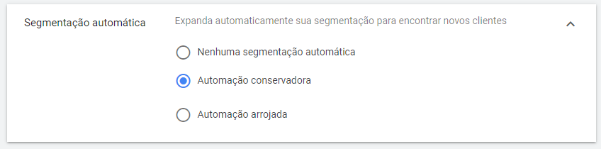 segmentação automática campanha do gmail