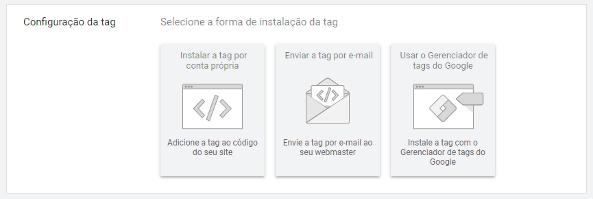 configuração tag de conversão