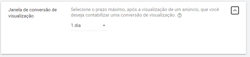 janela de conversão
