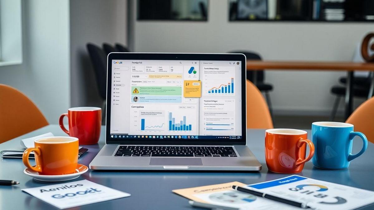 Exemplos de categorias de artigos sobre Google Ads