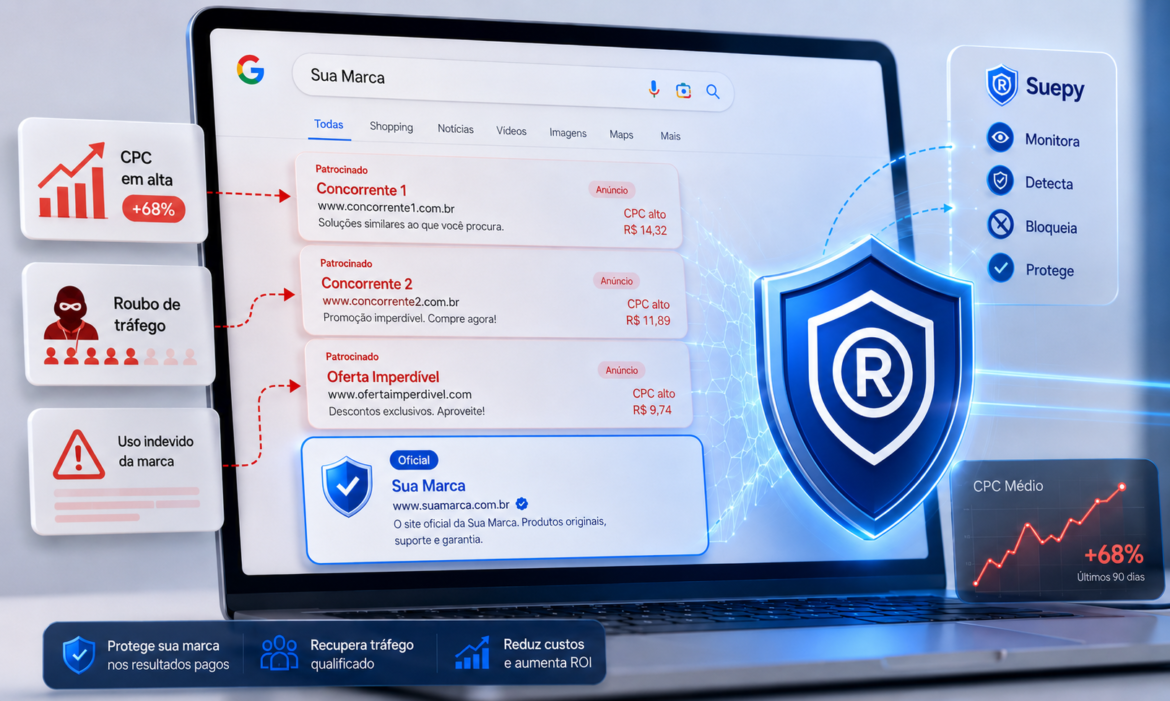 Brand Bidding - Suepy protege sua marca no Google
